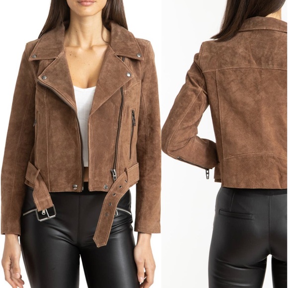 Blank NYC Jackets & Blazers - Blank NYC Suede Moto Jacket